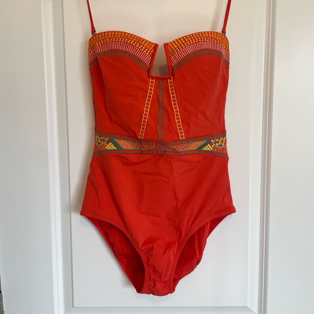 Nanette Lepore One Piece Swimsuit with Sweetheart Neckline